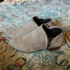 Brown boot booties - 1in heel